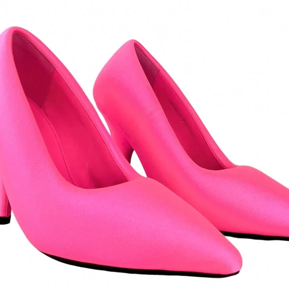 Nib Balenciaga XL Pumps Vibrant Pink Heels - Picture 5 of 12